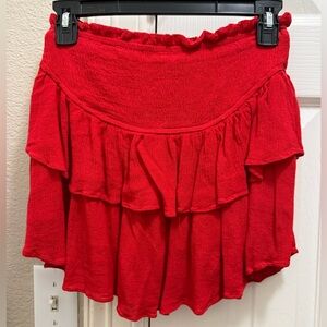 Pink Lily Scarlet Ruffle Mini Skort